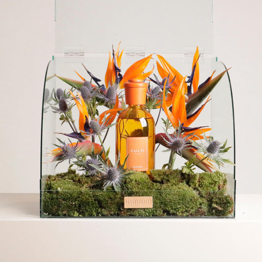 FLOWER & DIFFUSER GIFT BOX ORANGE