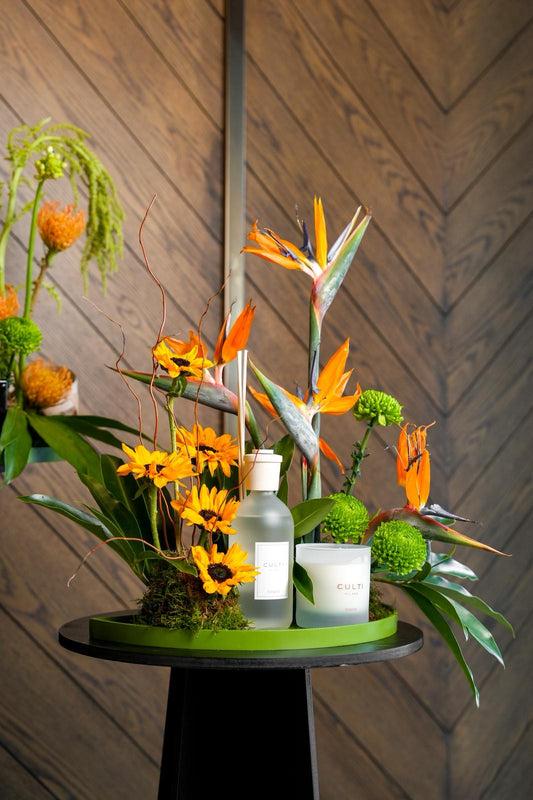 Stile Diffuser & Candle Flower Set