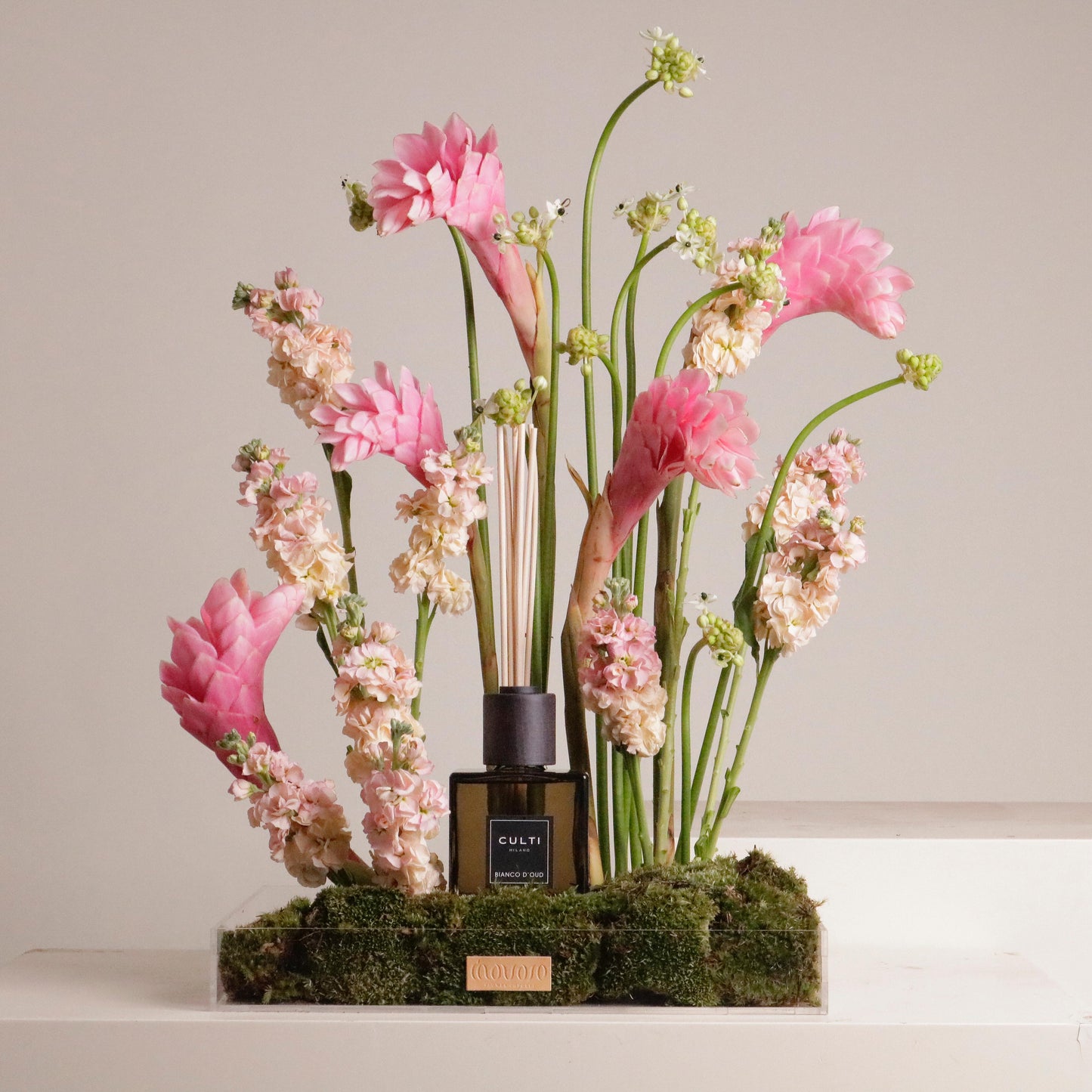 FLOWER & DIFFUSER GIFT PINK