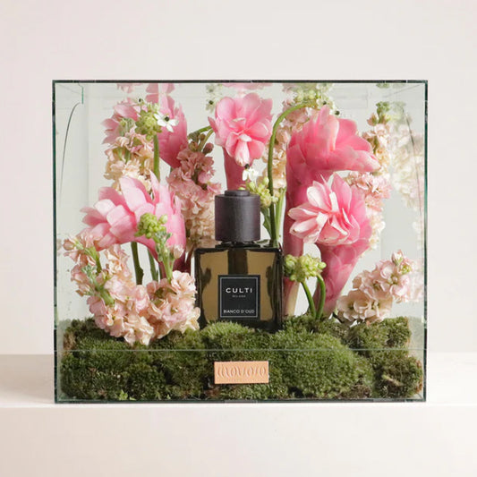 FLOWER & DIFFUSER GIFT BOX PINK